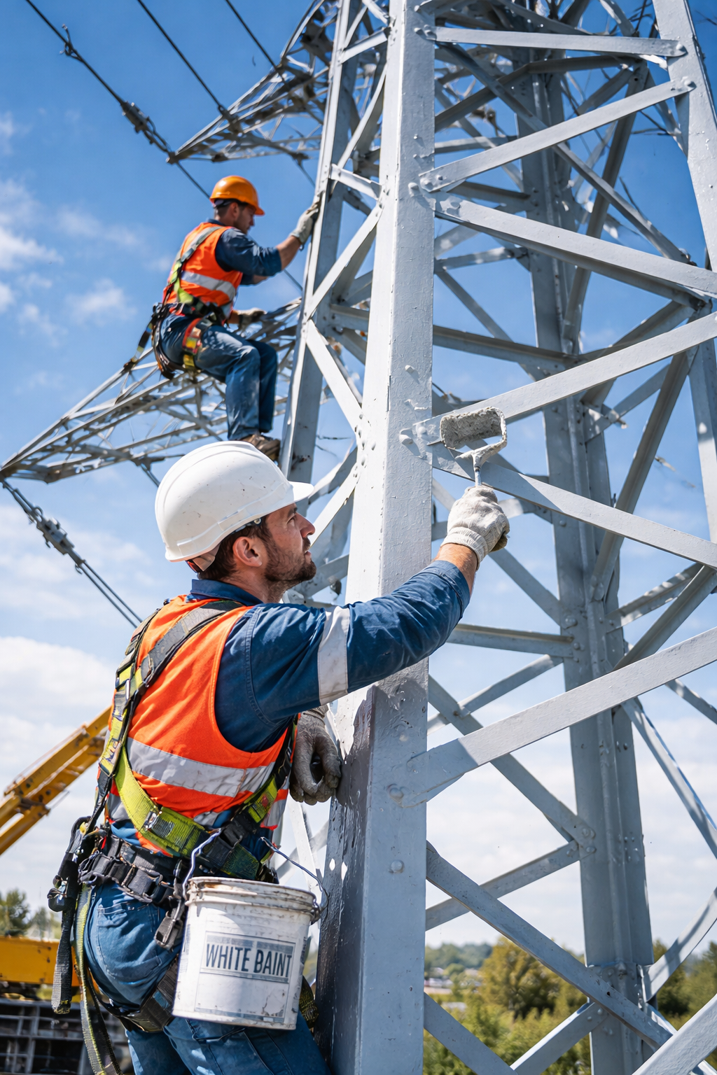 Profesionální lakýrnické práce na energetických konstrukcích